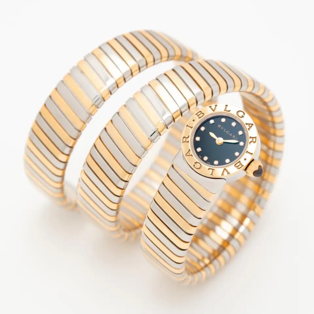 Bvlgari tubogas serpenti two-tone watch